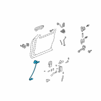 OEM Ford Explorer Lock Cylinder Diagram - 4L2Z-7821990-BB