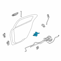 OEM 1999 Chrysler LHS Dr Check-Rear Door Diagram - 4574413AE