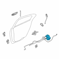 OEM Chrysler 300M Rear Door Latch Diagram - 4574023AF