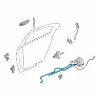 OEM Chrysler Concorde Door Latch Cable Diagram - 4780370AB