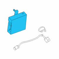 OEM Hummer H3 Rear View Camera Image Displacement Module Assembly Diagram - 15806901