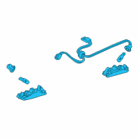 OEM 2000 Toyota Corolla License Lamp Diagram - 81690-02041