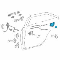 OEM 2014 Toyota Avalon Lock Assembly Diagram - 69060-07050