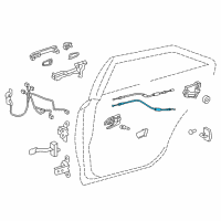 OEM 2013 Toyota Avalon Lock Cable Diagram - 69770-07020