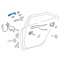 OEM 2009 Toyota Venza Handle, Outside Diagram - 69210-0T030-B1