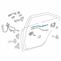 OEM Toyota Avalon Lock Cable Diagram - 69730-07010