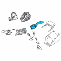 OEM 2022 Toyota Camry Wiper Switch Diagram - 84652-06400