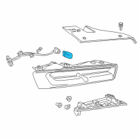 OEM 2019 Chevrolet Suburban Taillamp Bulb Diagram - 13579198