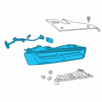 OEM 2018 Chevrolet Camaro Tail Lamp Diagram - 23416448