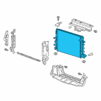 OEM 2019 Chevrolet Camaro Radiator Diagram - 23477182