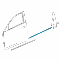 OEM 2020 Cadillac CT6 Belt Molding Diagram - 84165275