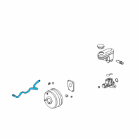 OEM 2005 Saturn Vue Hose Asm, Power Brake Booster Vacuum Diagram - 22719957