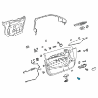OEM Cadillac Trunk Lid Switch Diagram - 23491050