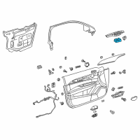 OEM Cadillac XTS Window Switch Diagram - 92256968