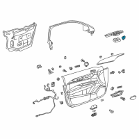 OEM GMC Canyon Mirror Switch Diagram - 23204016