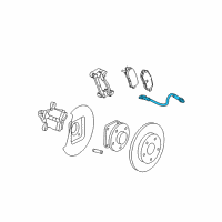 OEM 2005 Pontiac Grand Prix Hose Asm-Rear Brake Diagram - 15238613