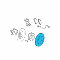 OEM 2008 Pontiac Grand Prix Rotor Diagram - 15919067