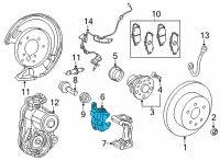 OEM Lexus IS300 Cylinder Assembly, RR Di Diagram - 47850-30460