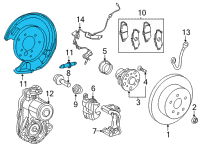 OEM 2022 Lexus RC350 Cover, Disc Brake Du Diagram - 47881-30090