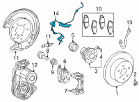 OEM 2022 Lexus RC350 Sensor, Speed, RR RH Diagram - 89545-53010