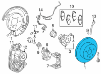 OEM Lexus RC300 Disc, RR Diagram - 42431-30340