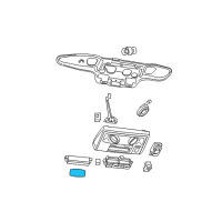 OEM 2013 Dodge Grand Caravan Conversation Mirror Diagram - 1MD321DAAA