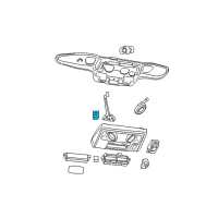 OEM Dodge FASTNER-Console Diagram - 6504434