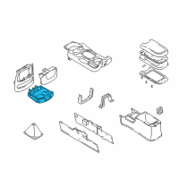 OEM Hyundai Santa Fe Drink Holder Diagram - 84640-26200-TI