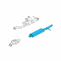 OEM 2005 Ford Freestyle Muffler Diagram - 5F9Z5230AB