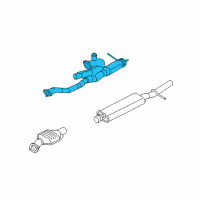 OEM 2005 Ford Freestyle Exhaust Pipe Diagram - 6F9Z-5G274-B