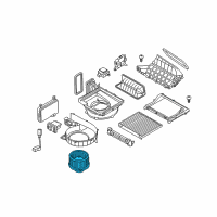 OEM Hyundai Elantra Motor & Fan Assembly-A/C Blower Diagram - 97113-3X000