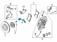 OEM 2021 Chevrolet Corvette Backing Plate Diagram - 84569496