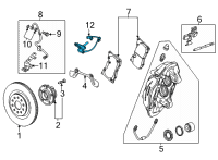 OEM 2021 Chevrolet Corvette Rear Speed Sensor Diagram - 84685110