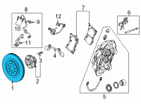 OEM 2020 Chevrolet Corvette Rotor Diagram - 23429536