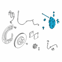 OEM Toyota GR Supra Caliper Diagram - 47730-WAA02