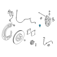 OEM 2021 Toyota GR Supra Caliper Bolt Diagram - 90118-WA630