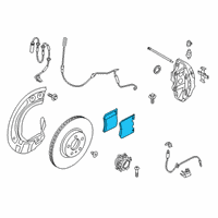 OEM 2022 Toyota GR Supra Front Pads Diagram - 04465-WAA01