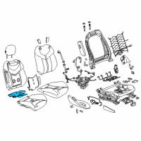 OEM Chevrolet SS Seat Cushion Heater Diagram - 92264872