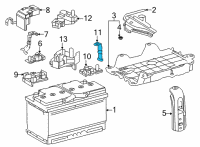 OEM 2022 Toyota Highlander Negative Cable Diagram - 82284-0E030