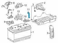 OEM 2020 Toyota Highlander Negative Cable Diagram - 82284-0E030