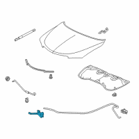OEM Acura Lock Assembly, Hood Diagram - 74120-TX4-A51