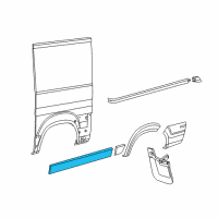 OEM 2017 Ram ProMaster 3500 Molding-Body Side Diagram - 1ZT42LAHAA