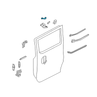 OEM Chevrolet City Express Roller Bracket Diagram - 19316895