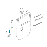 OEM Chevrolet City Express Dovetail Latch Diagram - 19316905