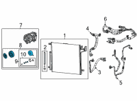 OEM Jeep Grand Cherokee L A/C COMPRESSOR Diagram - 68542124AA