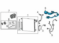 OEM 2021 Jeep Grand Cherokee L LINE-A/C SUCTION AND LIQUID Diagram - 68381195AD