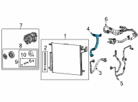 OEM 2021 Jeep Grand Cherokee L A/C SUCTION Diagram - 68381180AB