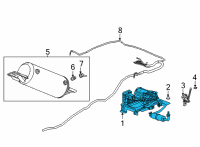 OEM 2022 Cadillac Escalade ESV Automatic Level Control Diagram - 84951816