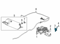 OEM 2022 GMC Yukon XL Height Sensor Diagram - 84138741