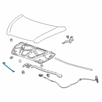 OEM 2013 Chevrolet Spark Support Rod Diagram - 42668526